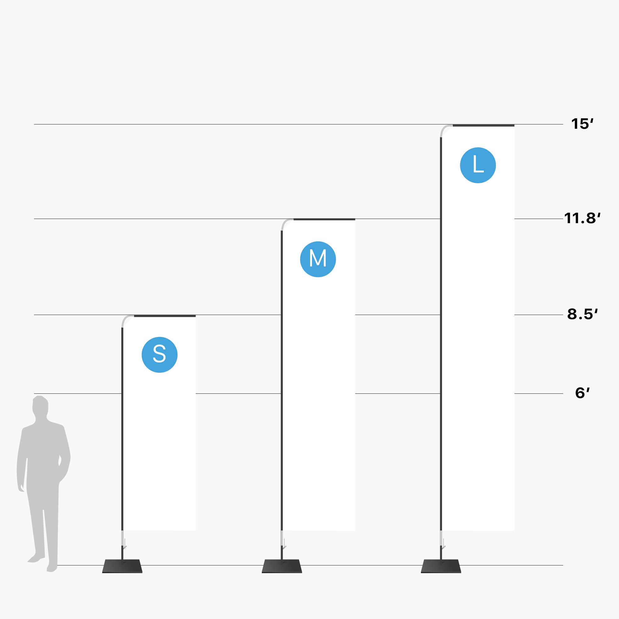 Rectangle Flag Size