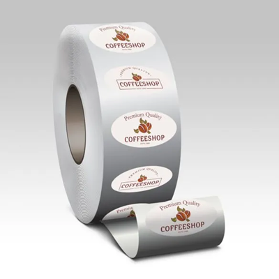 Oval Roll Labels - 4 Color Process