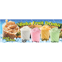 PRB018 Boba Fruit Drinks Banner