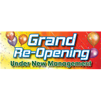 PRB002 Grand Re-Opening Banner