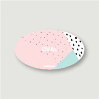 Oval Shape Business Card