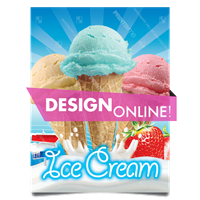 DN-034 Ice Cream Cones Poster