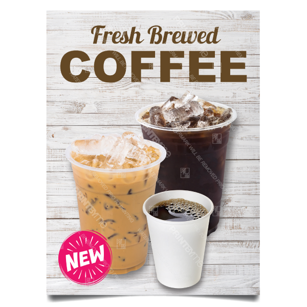 BV-151 Fresh Brewed Coffee Poster