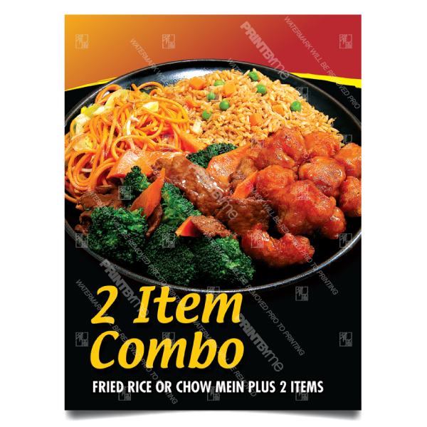 CF-002 Chinese Food 2 Item Combo Poster