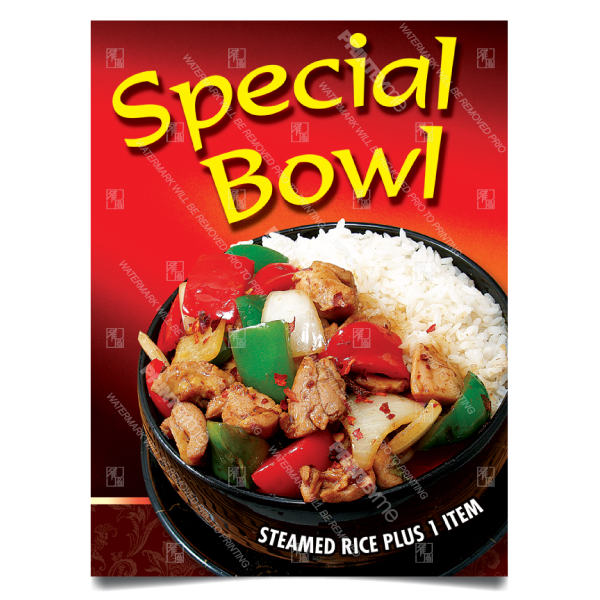 CF-003 Chinese Food Bowl Special Poster