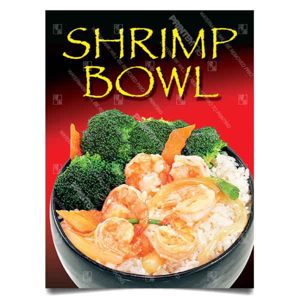 CF-005 Chinese Food Bowl Special Poster