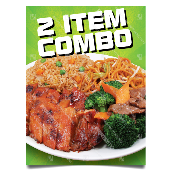 CF-008 Chinese Food 2 Item Combo Poster