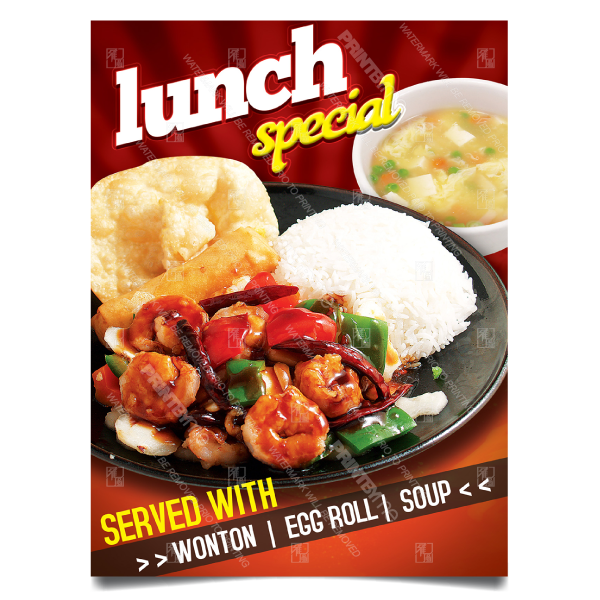 CF-304 Chinese Food Lunch Special Poster