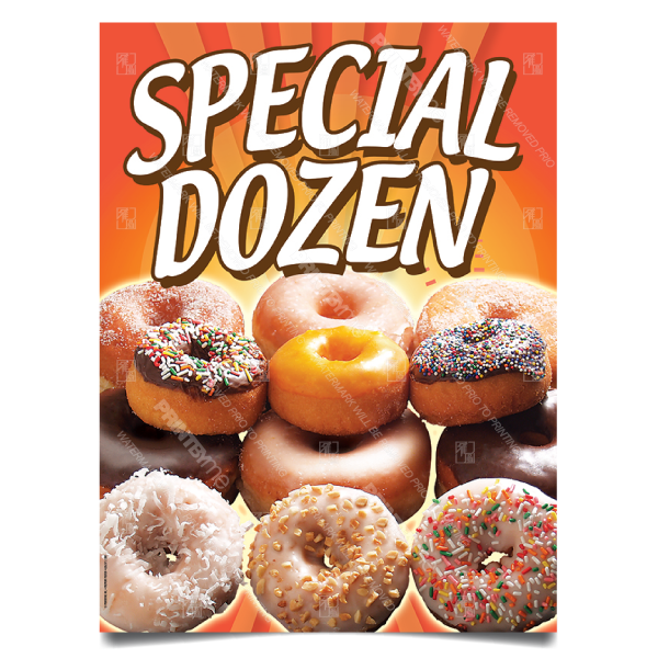 DN-005 Dozen Donut Special Poster