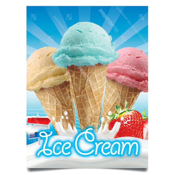 DN-034 Ice Cream Cones Poster