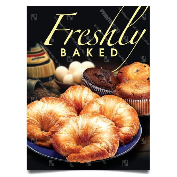 DN-055 Croissant Muffin Poster